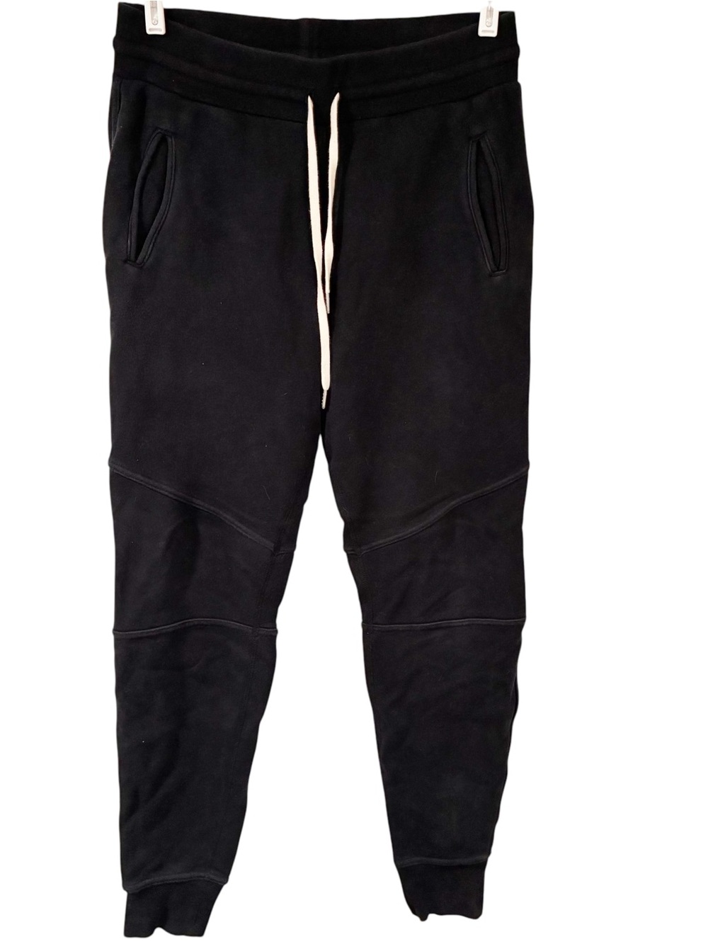 JOHN ELLIOTT ESCOBAR Sweatpants Slim Black‎ Silver Zipper Size/XL